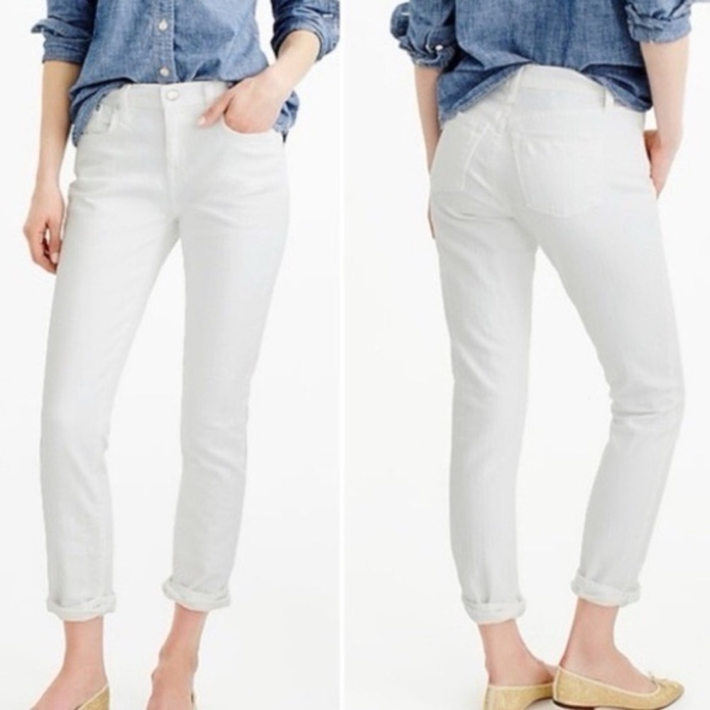 J. Crew Slim broken-in boyfriend jean in white